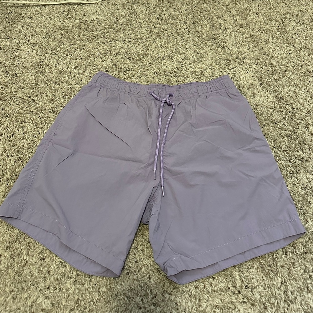 H&M 6.5 in Lavender Swim Trunks